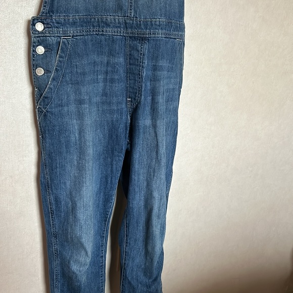 Gap Factory Relaxed Denim overalls in indigo- medium - Picture 5 of 5
